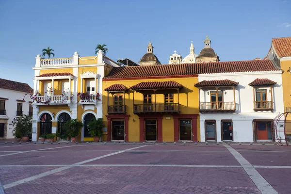 Plaza de la aduana in cartagena, kolumbien — Stockfoto