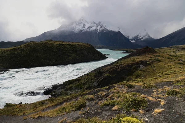 The Salto Grande in the Torres del Paine Park, Chile — стоковое фото