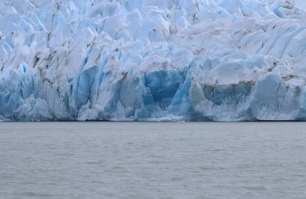 Nahaufnahme der Westfront des Gray Glacier, Chile — Stockfoto