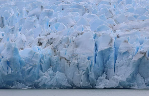 Nahaufnahme der Westfront des Gray Glacier, Chile — Stockfoto