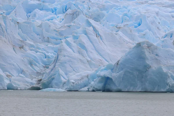 智利格雷冰川东面的近景 — 图库照片