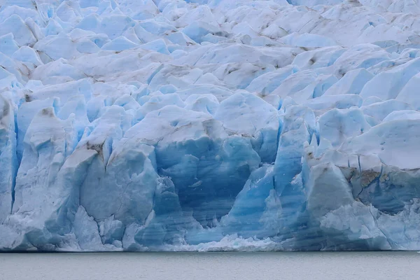 Nahaufnahme der Westfront des Gray Glacier, Chile — Stockfoto