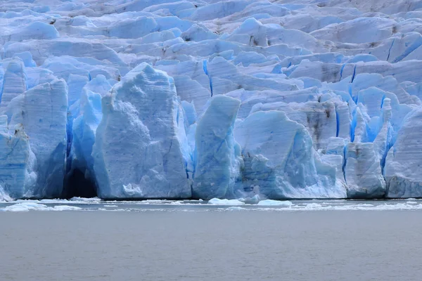 Dicht zicht op de oostkant van de Gletsjer, Chili — Stockfoto