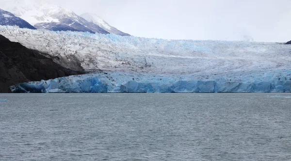 Uitzicht op de oostkant van de Gletsjer, Chili — Stockfoto
