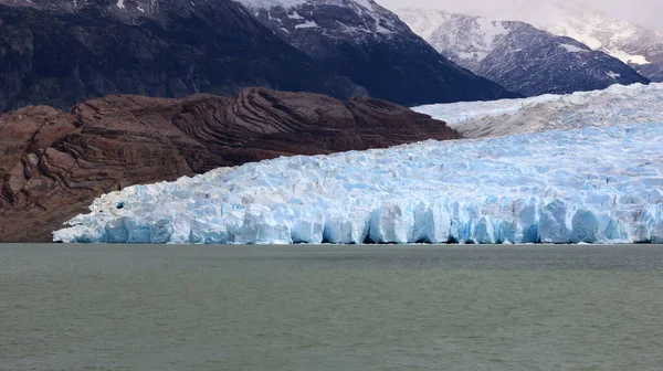 Utsikt över den östra fronten av Gray Glacier, Chile — Stockfoto