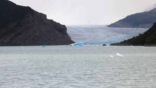 智利灰冰川东面的景观 — 图库照片