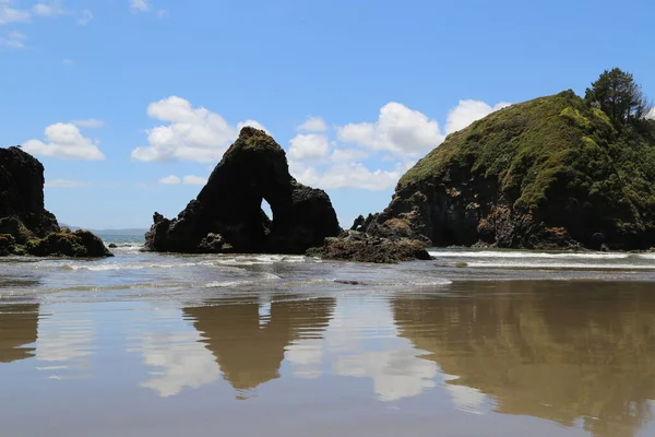 Vista de la playa Punihuil, Chiloé, Chile — Foto de Stock