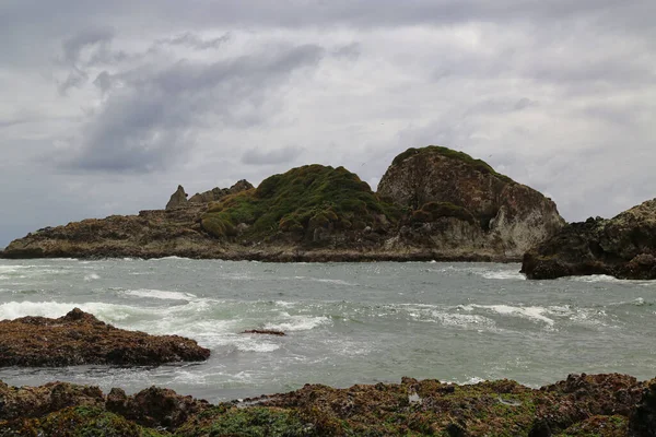 Blick auf die charakteristische Landschaft der Bucht von Duhatao, Chile — Stockfoto