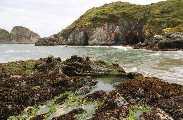 Vista del paisaje característico de la bahía de Duhatao, Chile — Foto de Stock