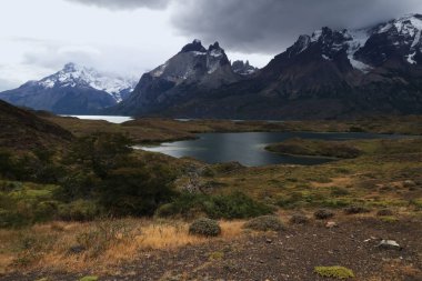 Torres del Paine manzarası, Almirante Nieto Dağı, Şili