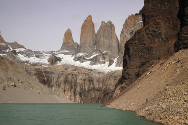 Torres del Paine, Şili manzarası. Yüksek kalite fotoğraf