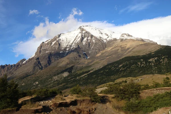 Vista Las Montañas Camino Mirador Torres Del Paine Chile Foto — Foto de Stock