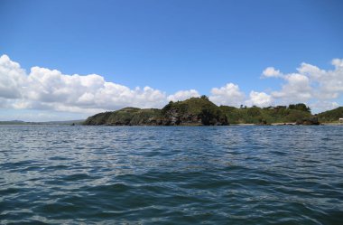 Şili, Chiloe Adası 'ndaki Doğal Anıt Islotes De Punihuil.