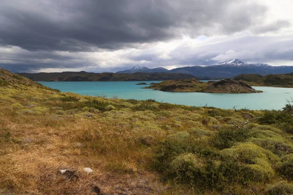 View over the lake Sarmiento de Gamboa, Chile — Stock Photo, Image