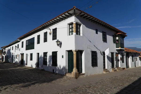 Kolonialbau im hübschen Dorf Villa De Leyva, Kolumbien — Stockfoto