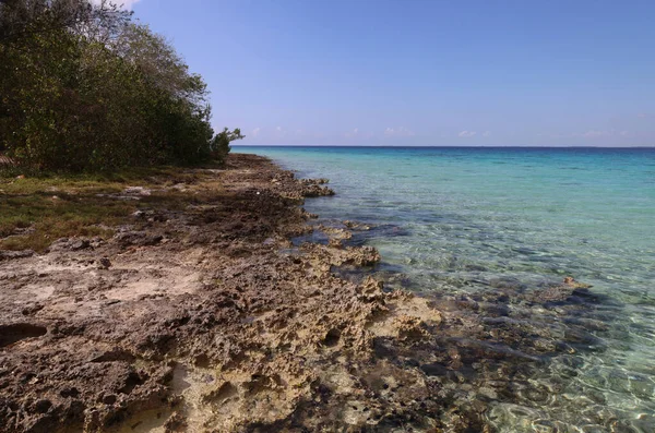 El espléndido mar de la Bahía de Cochinos, Cuba — Foto de Stock