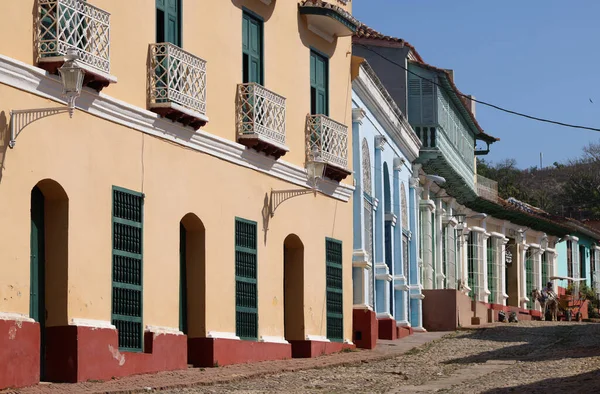 Gyarmati házak Trinidad, Kuba — Stock Fotó