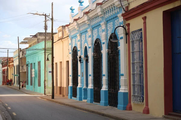 As casas características de Camaguey, Cuba — Fotografia de Stock