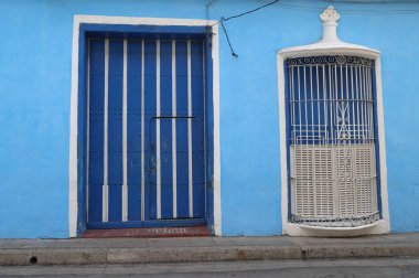 Santiago De Cuba 'daki Koloni evi cephesi