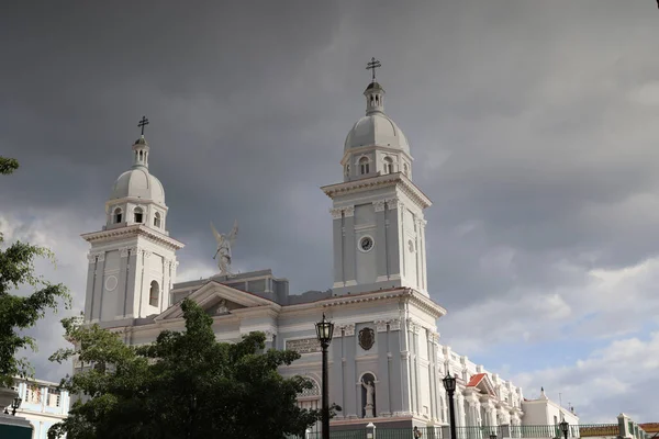 Katedrála Nanebevzetí Panny Marie v Santiagu De Cuba, Kuba — Stock fotografie