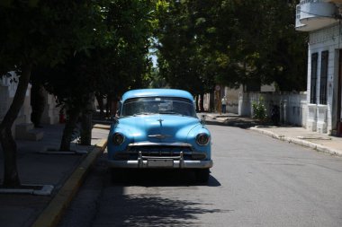 Cienfuegos, Küba 'da klasik araba.