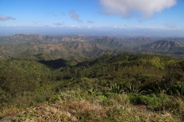 Küba, Santiago yakınlarındaki La Gran Piedra 'dan manzara