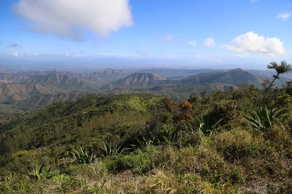 Landscape seen from La Gran Piedra near Santiago de Cuba, Cuba Stock Photo