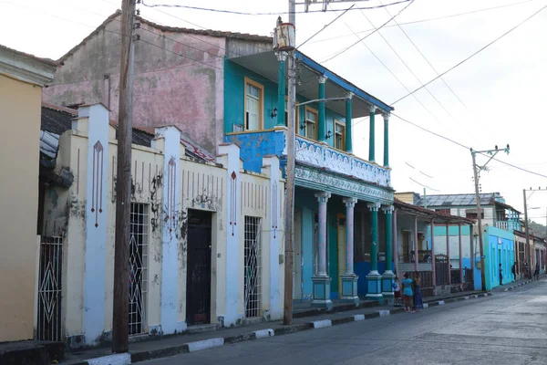 Les Vieilles Maisons Colorées Baracoa Cuba Photo Haute Qualité — Photo
