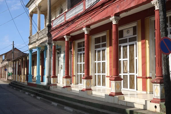Les Vieilles Maisons Colorées Baracoa Cuba Photo Haute Qualité — Photo
