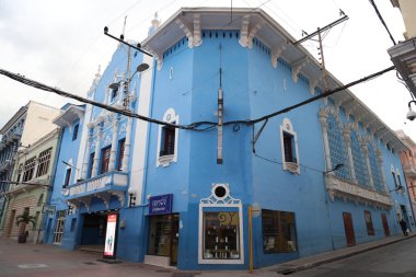 Küba 'nın Santiago De Cuba kentindeki evler. Yüksek kalite fotoğraf