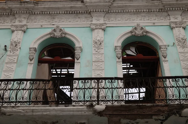 Detalle Una Casa Ciudad Santiago Cuba Cuba Foto Alta Calidad — Foto de Stock