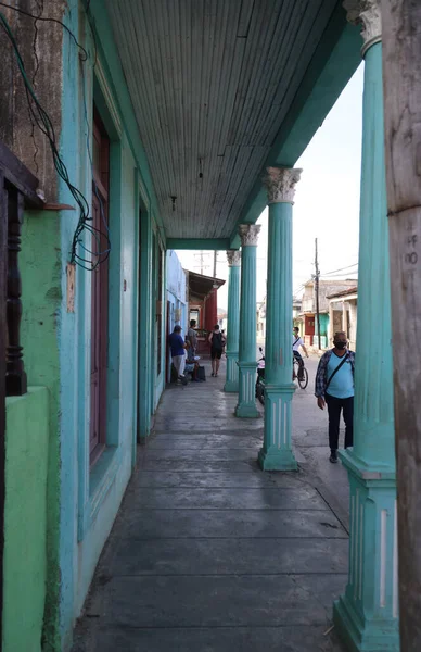 Palácios Coloridos Baracoa Cuba Foto Alta Qualidade — Fotografia de Stock