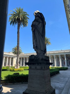 Aziz Paul Bazilikası 'nın dış detayları, Roma. Yüksek kalite fotoğraf