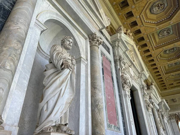 Exterieur Detail Van Basiliek Van Sint Paulus Rome Hoge Kwaliteit — Stockfoto