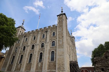 Londra Kulesi 'nin içindeki Beyaz Kule. Yüksek kalite fotoğraf