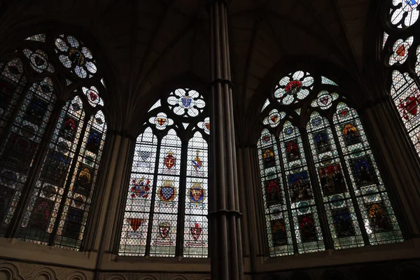 Hermosos Detalles Interiores Abadía Westminster Londres Foto Alta Calidad — Foto de Stock