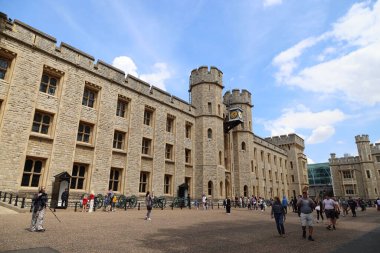 Londra Kulesi 'nin içindeki Waterloo Kışlası. Yüksek kalite fotoğraf