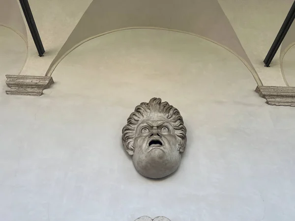 Ancient Roman Mask Baths Diocletian Rome High Quality Photo — 스톡 사진