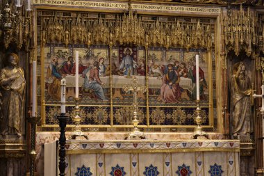 Altar inside Westminster Abbey, London. High quality photo
