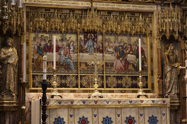 Altar Dentro Abadia Westminster Londres Foto Alta Qualidade — Fotografia de Stock