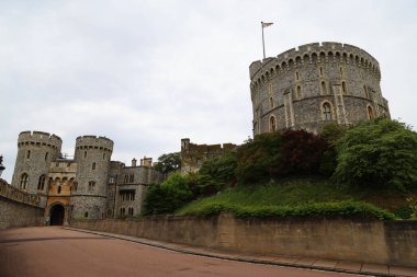Windsor Kalesi, İngiltere 'nin Berkshire bölgesindeki kraliyet konutu. Yüksek kalite fotoğraf