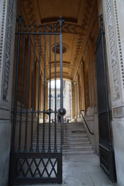Oxford şehrinin antik kapısı. Yüksek kalite fotoğraf
