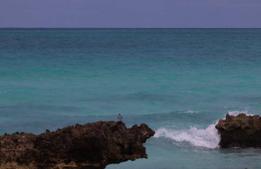 View of the ocean near Baracoa, Cuba. High quality photo