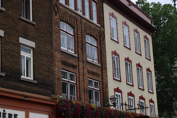 The characteristic houses of the city of Quebec. High quality photo