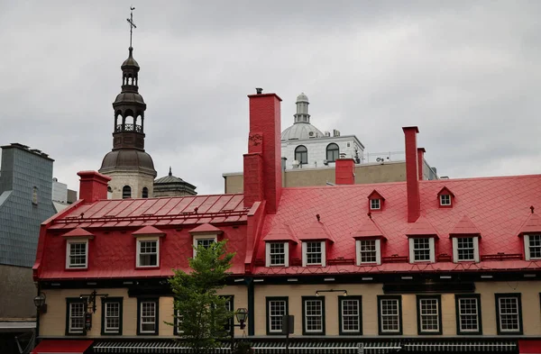 The characteristic houses of the city of Quebec. High quality photo