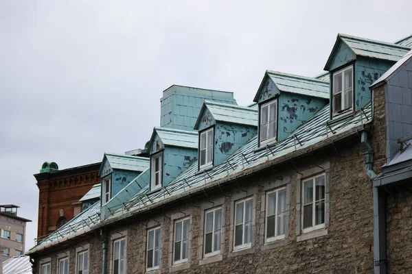 The characteristic houses of the city of Quebec. High quality photo