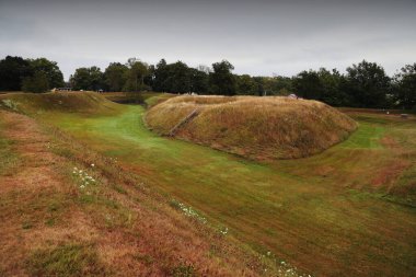 Kanada 'daki Fort Anne Ulusal Tarihi Bölgesi' nin ayrıntıları. Yüksek kalite fotoğraf