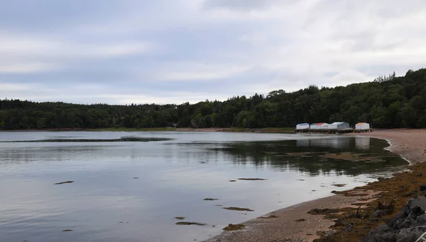 Pueblo Pesquero Largo Costa Nueva Escocia Canadá Foto Alta Calidad — Foto de Stock