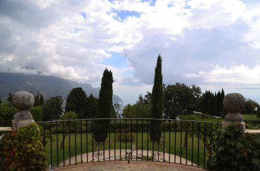 İtalya, Ravello 'daki Villa Cimbrone' un detayları. Yüksek kalite fotoğraf