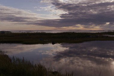 Gün batımında Sable Burnu, Nova Scotia. Yüksek kalite fotoğraf